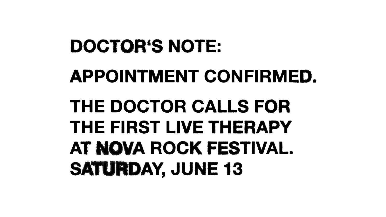 DOCTOR'S NOTE